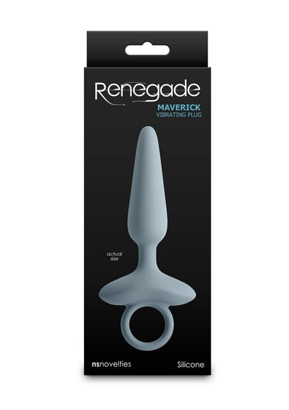 Renegade Maverick Rechargeable Silicone Anal Plug - Gray/Grey