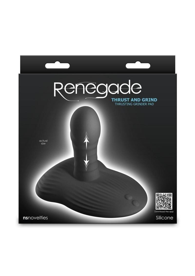 Renegade Thrust and Grind Rechargeable Silicone Vibrator - Black