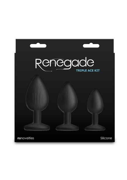 Renegade Triple Ace Silicone Anal Plugs Kit