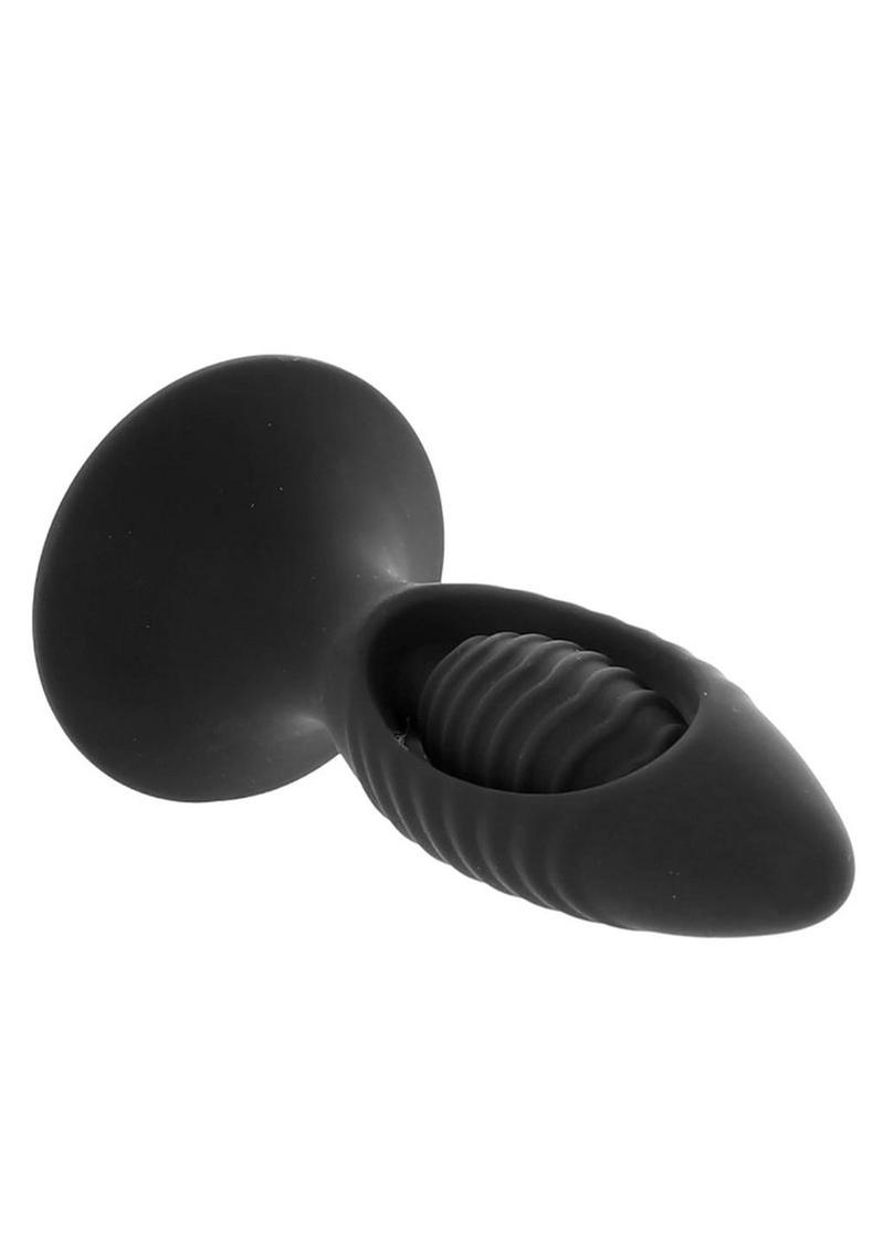 Renegade V2 Silicone Rechargeable Anal Plug with Remote Control - Black