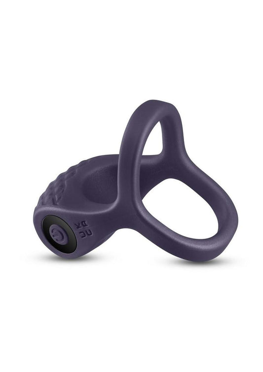 Renegade Valiant Rechargeable Silicone Cock and Ball Ring - Gray/Grey