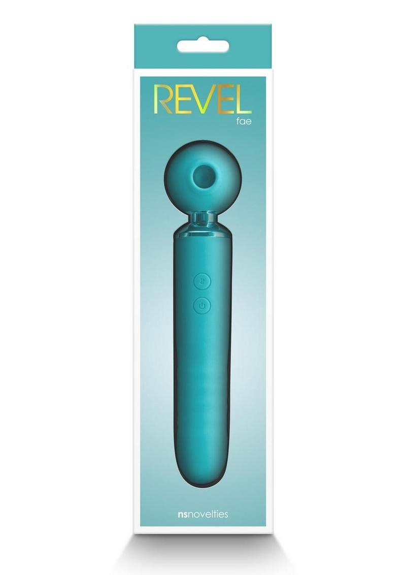 Revel Fae Rechargeable Silicone Vibrator with Clitoral Stimulator