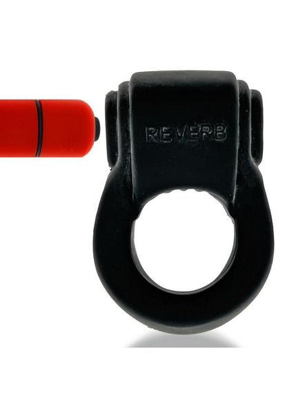 Revring Reverb Vibrating Cock Ring - Black/Tar Ice