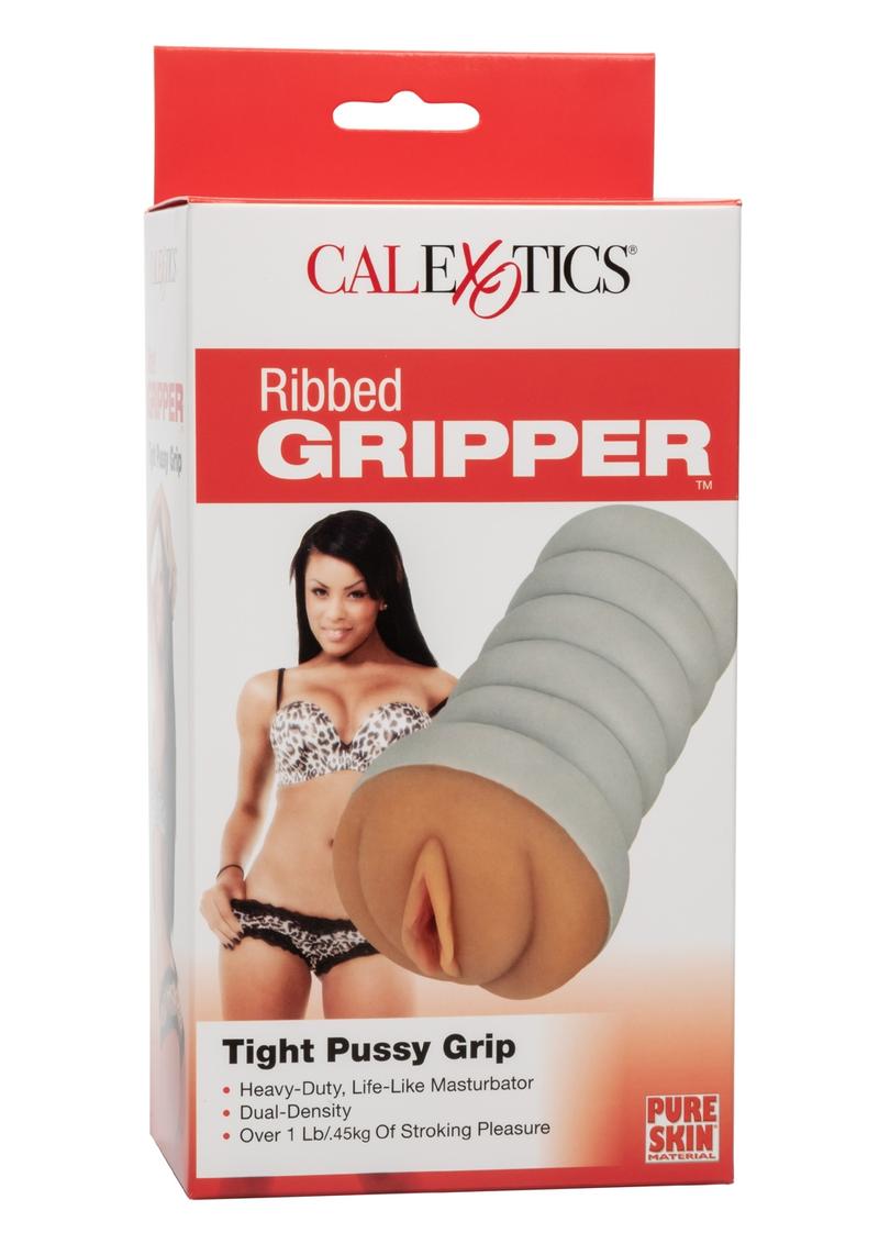 Ribbed Gripper Tight Pussy Dual Dense Textured Masturbator Stroker