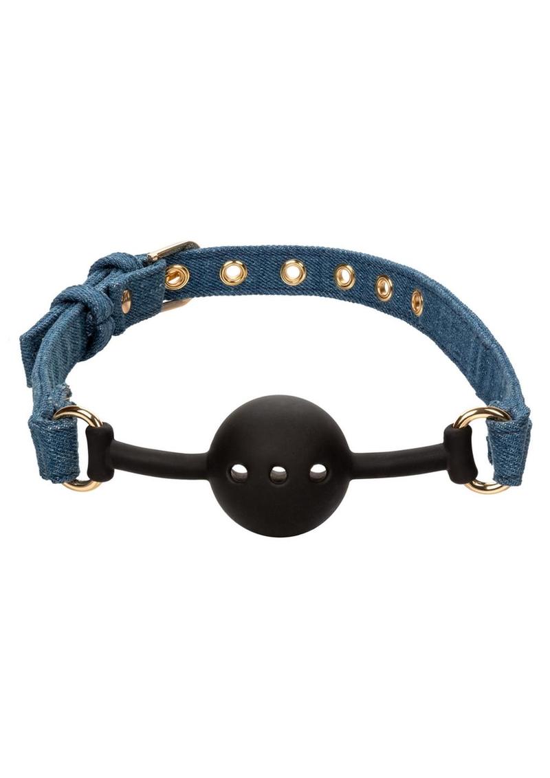 Ride 'Em Premium Denim Collection Ball Gag