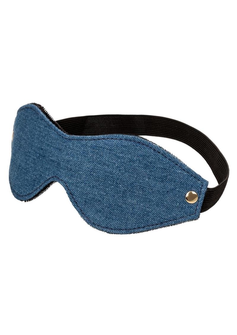 Ride 'Em Premium Denim Collection Eye Mask - Blue