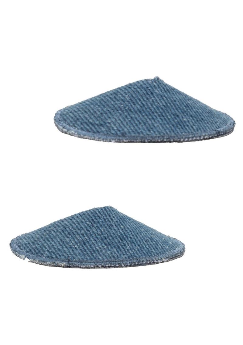 Ride 'Em Premium Denim Collection Round Pasties - Blue