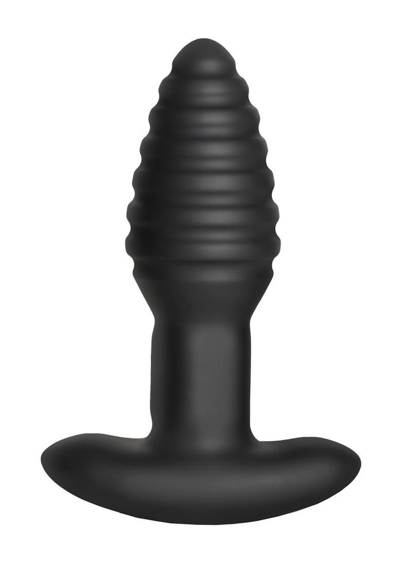 Rimmers Model-E Vibrating Rechargeable Silicone Rimming Plug with Remote Control - Black