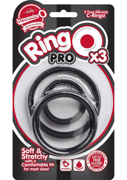 Ringo Pro X3 Silicone Cock Rings Set Waterproof