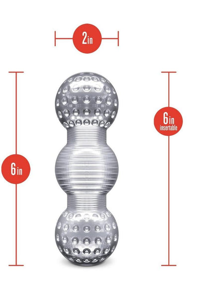 Rize Feelz Dual End Masturbator - Clear