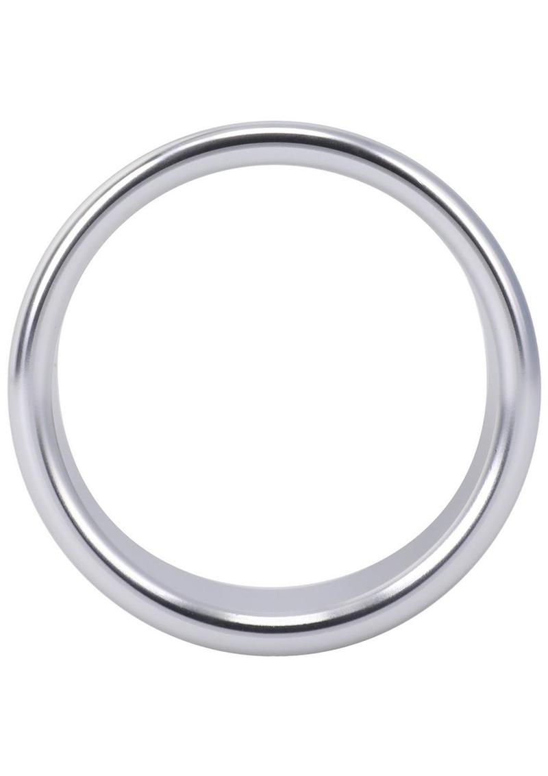 Rock Solid Brushed Alloy Aluminum Cock Ring