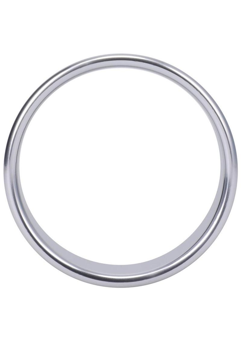 Rock Solid Brushed Alloy Aluminum Cock Ring