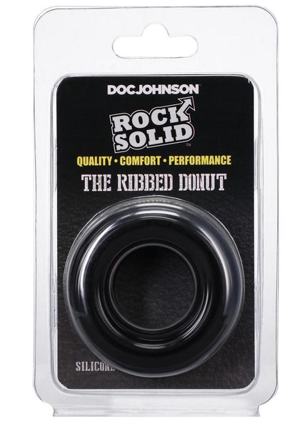 Rock Solid Ribbed Donut Silicone Cock Ring