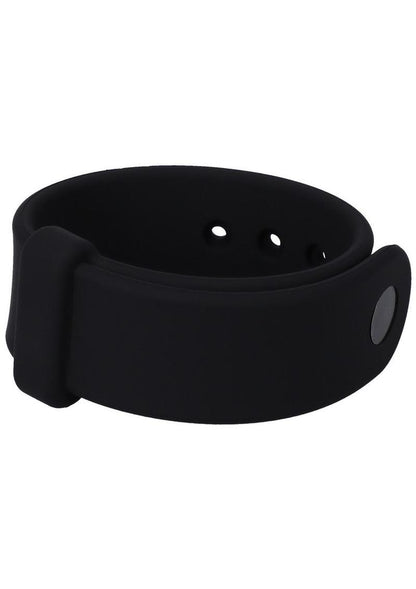 Rock Solid The Belt Adjustable Silicone Cock Ring - Black