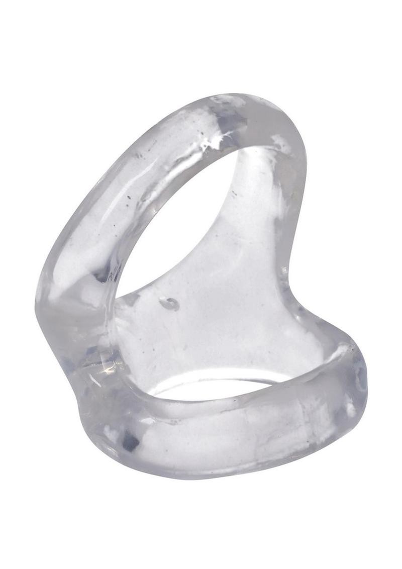 Rock Solid The Hoist Dual Cock Ring - Clear