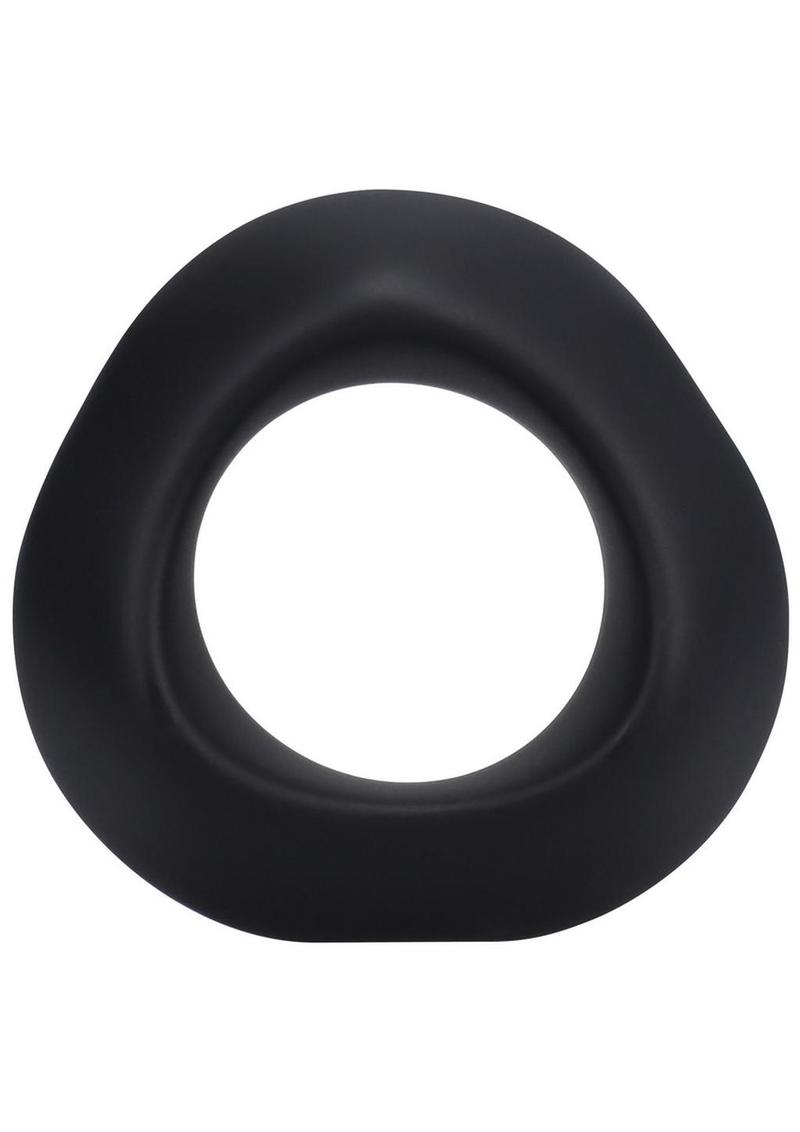 Rock Solid The Master Ring Silicone Cock Ring - Black