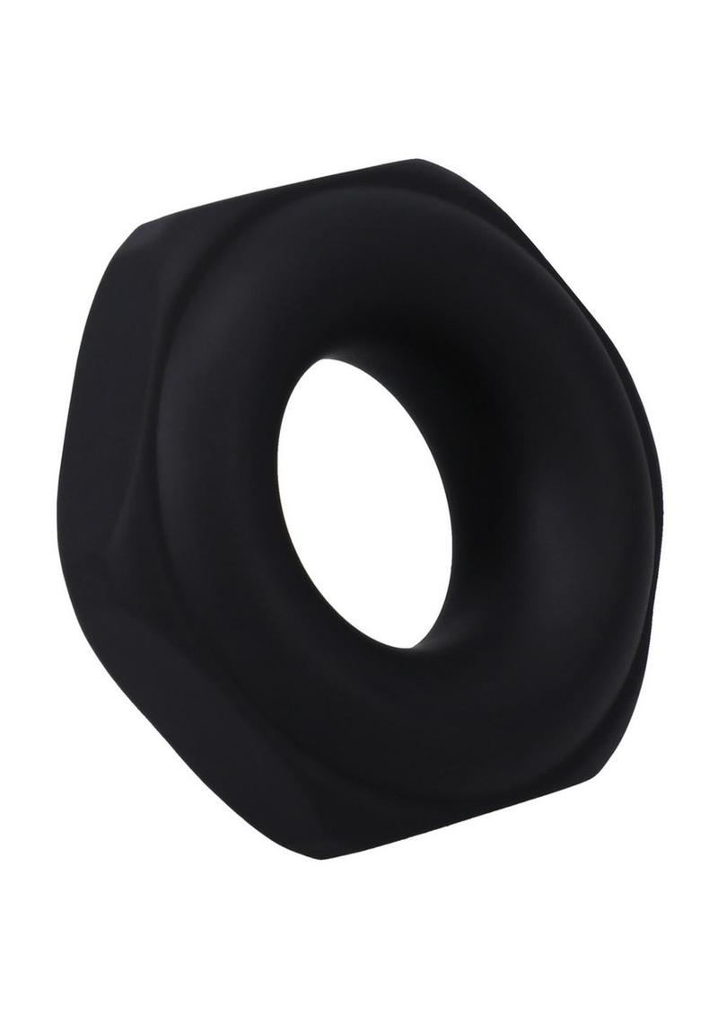 Rock Solid The Nutt Silicone Cock Ring - Black