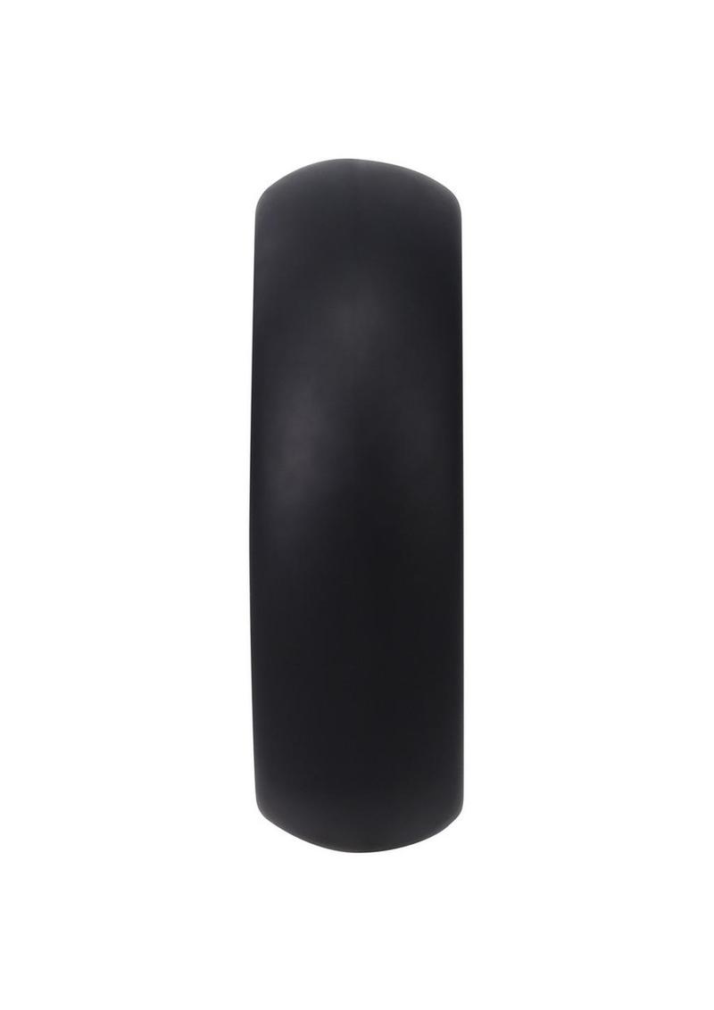 Rock Solid The Silicone Collar Cock Ring - Black - Small