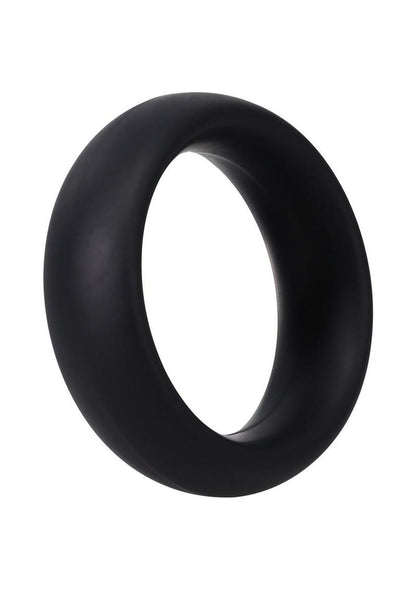 Rock Solid The Silicone Collar Cock Ring - Black - Small