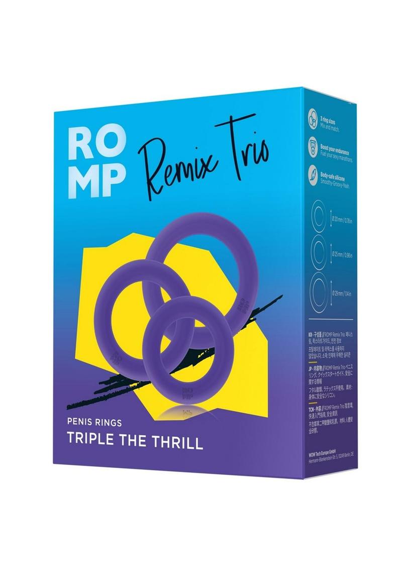 Romp Remix Trio Silicone Cock Rings