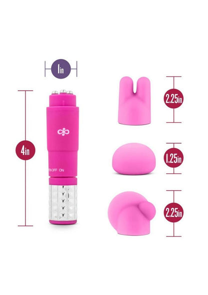 Rose Revitalize Massage Kit with Silicone Attachments - Pink