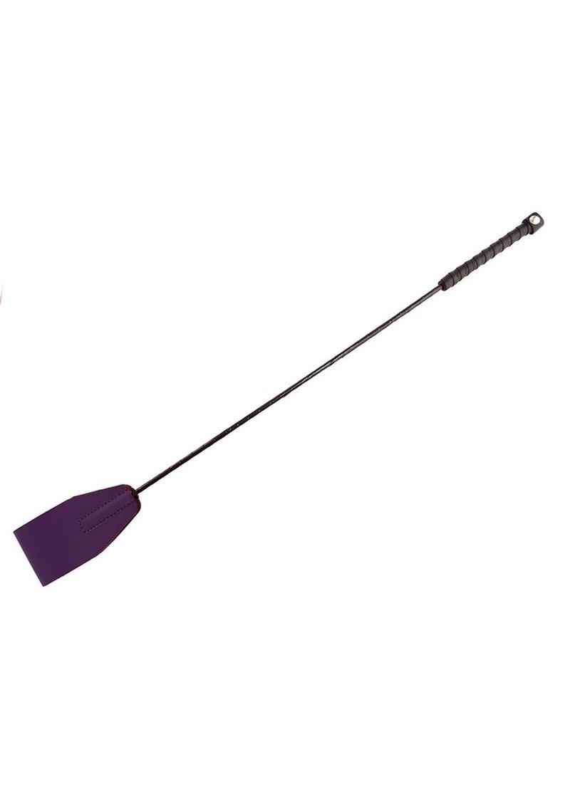 Rouge Fifty Times Hotter Leather Riding Crop - Purple