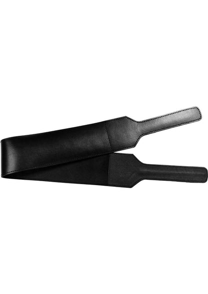 Rouge Folded Open Leather Paddle - Black