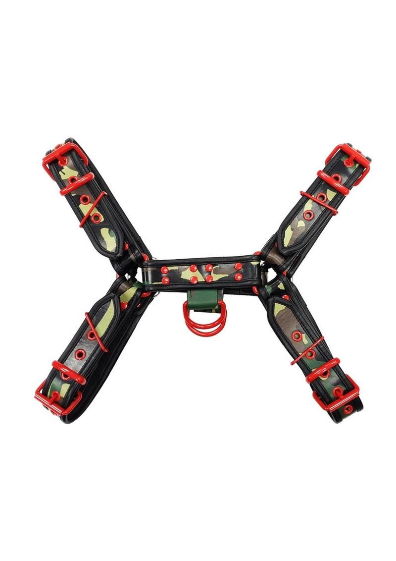 Rouge Harness Camo with Red Accessories - Multicolor - XLarge