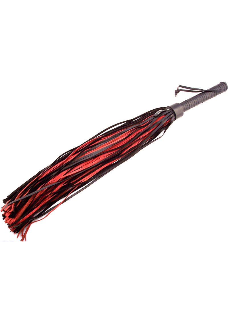 Rouge Leather Flogger - Black/Red