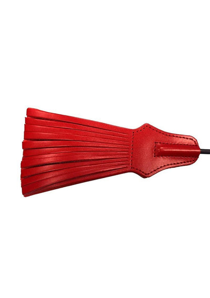 Rouge Tasselled Leather Riding Crop