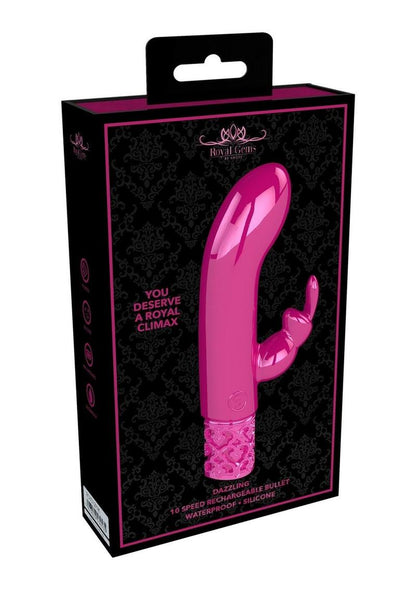 Royal Gems Dazzling Silicone Rechargeable Bullet