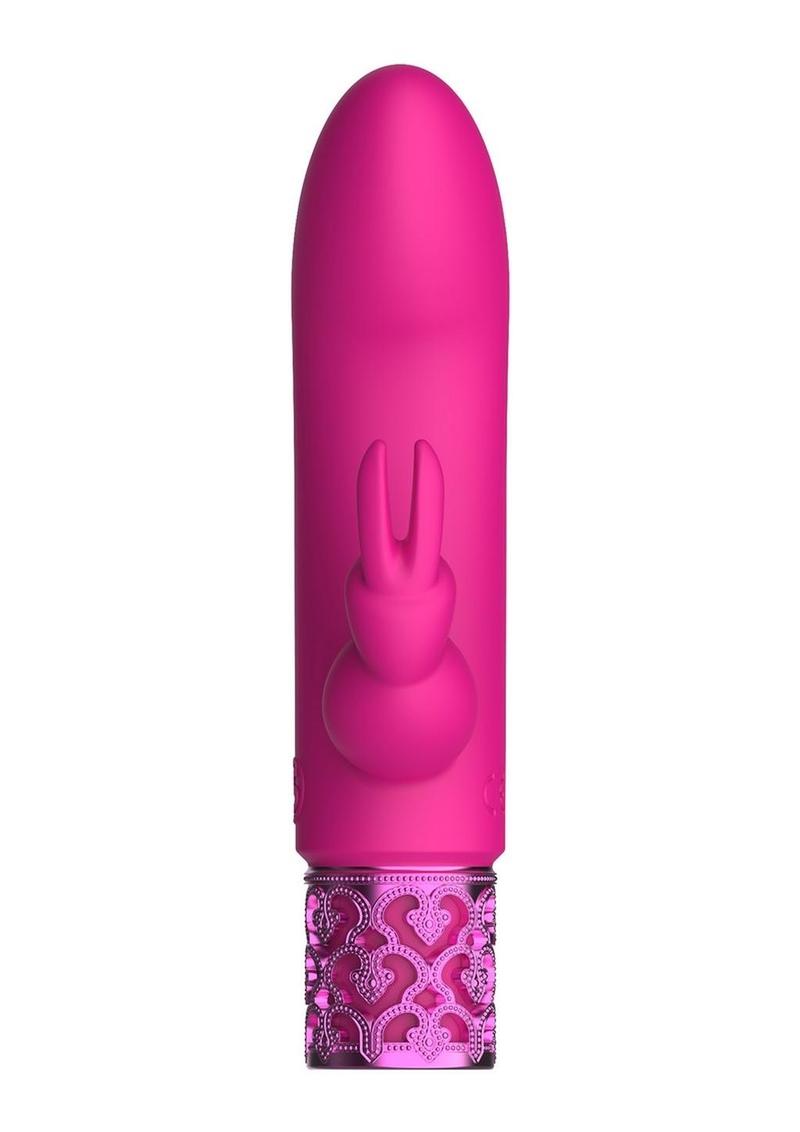 Royal Gems Dazzling Silicone Rechargeable Bullet - Pink