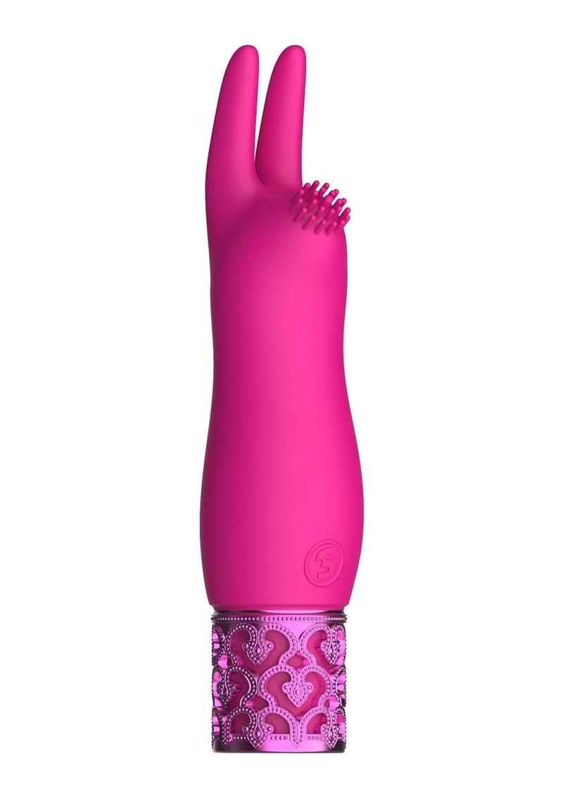 Royal Gems Elegance Silicone Rechargeable Bullet - Pink