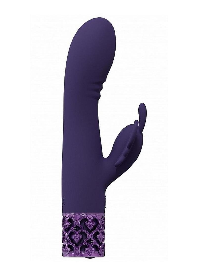 Royal Gems Monarch Rechargeable Silicone Vibrator - Purple