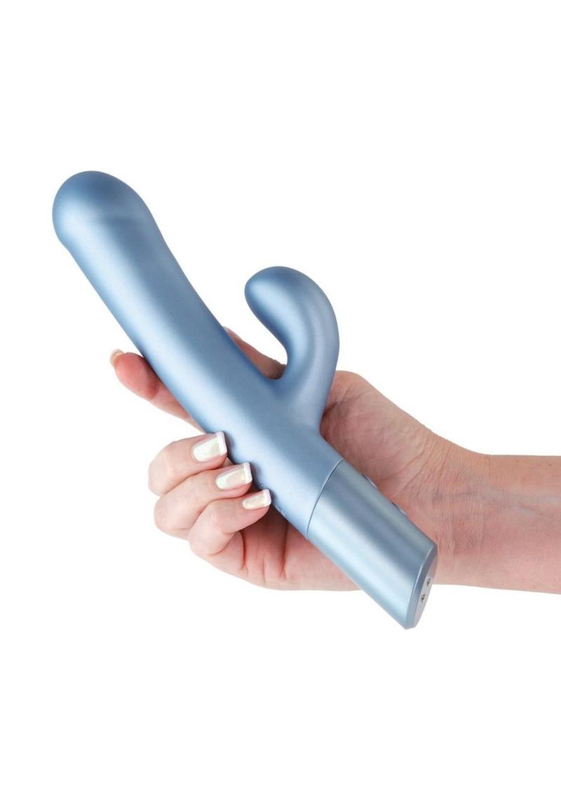 Royals Countess Rechargeable Silicone Rabbit Vibrator - Blue