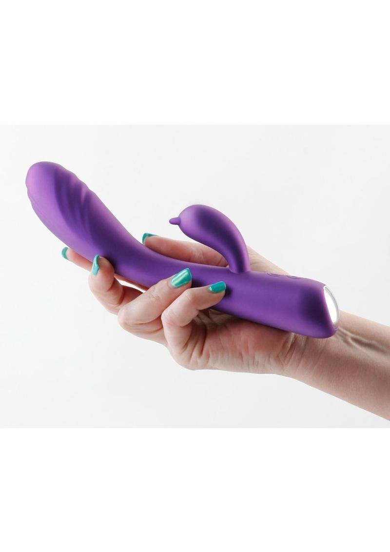 Royals Dutchess Rechargeable Silicone Rabbit Vibrator - Pink