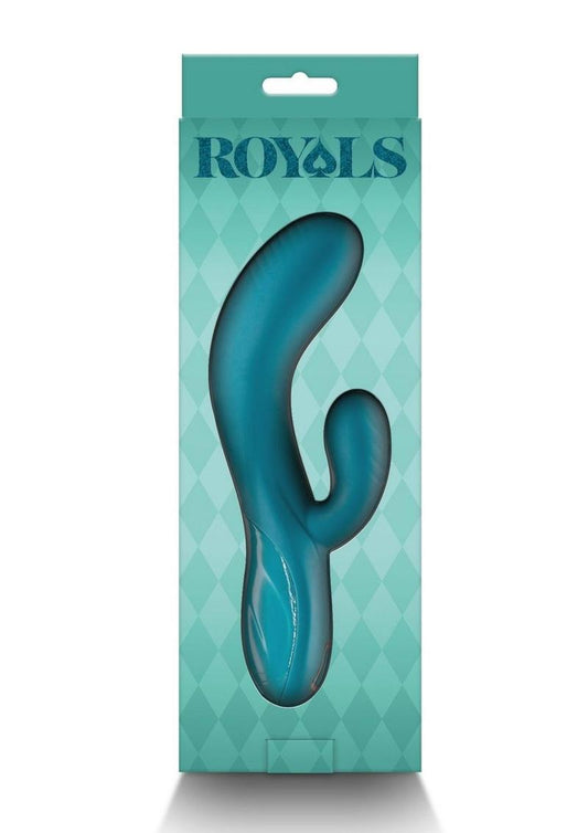 Royals Regent Rechargeable Silicone Rabbit Vibrator - Green