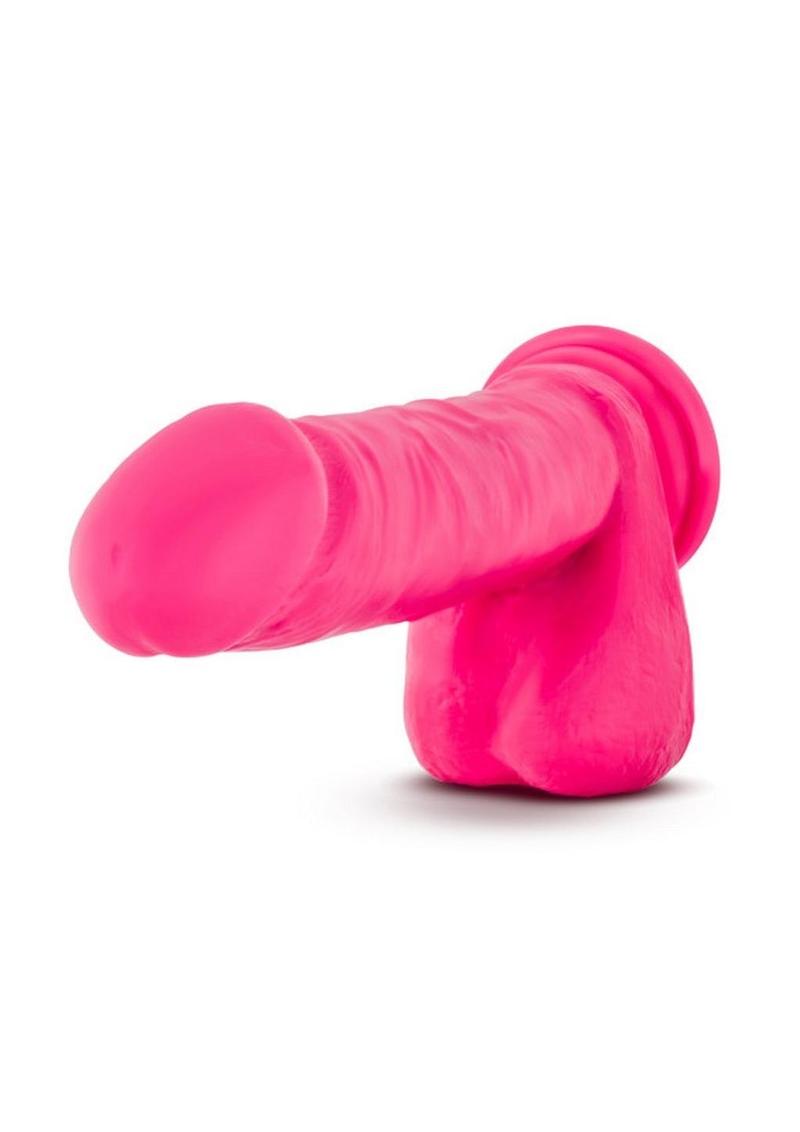 Ruse Big Poppa Silicone Dildo - Hot Pink/Pink - 7.75in