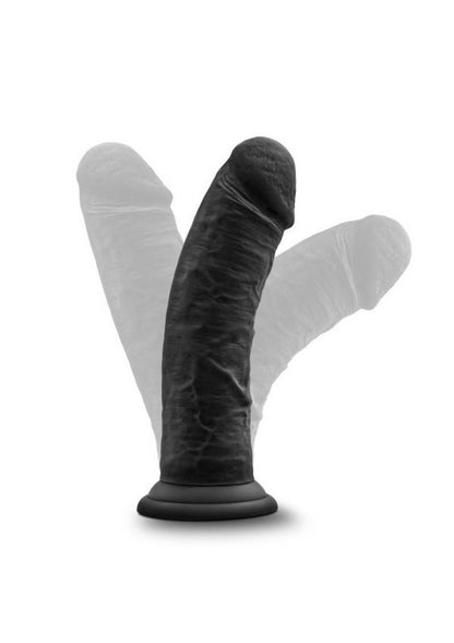 Ruse Jammy Silicone Dildo - Black - 8in