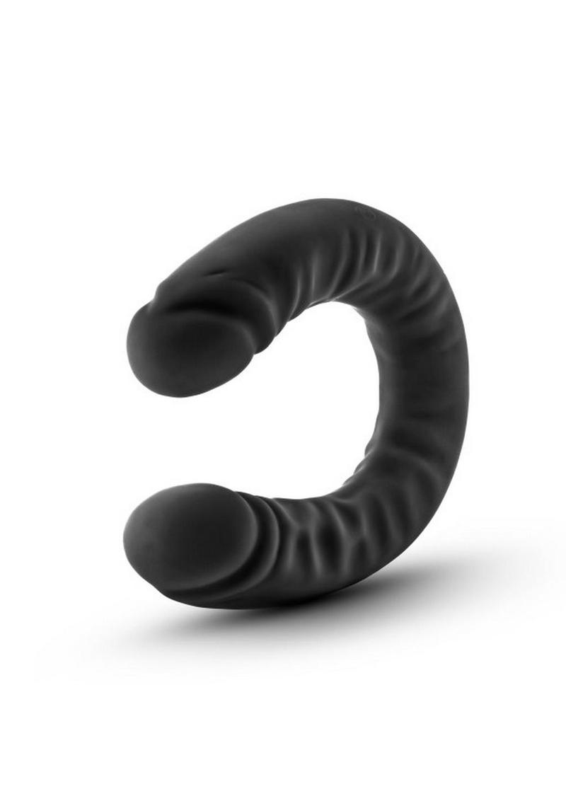 Ruse Silicone Double Headed Dildo - Black - 18in