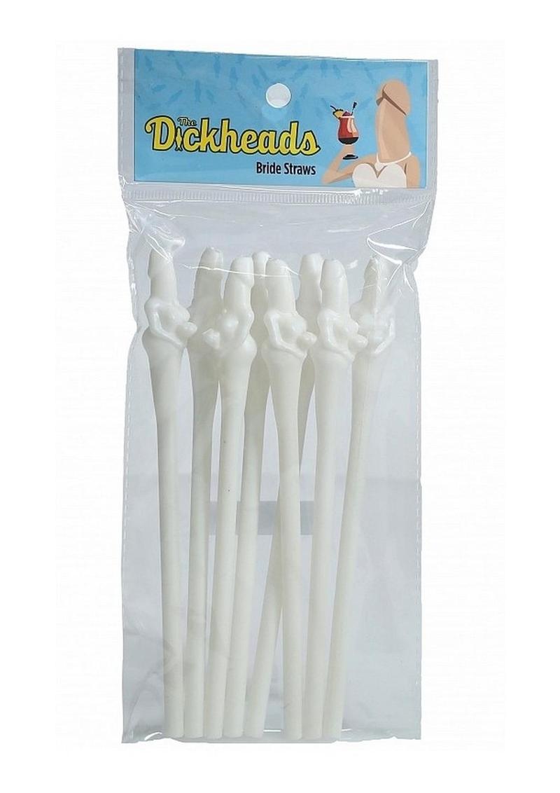 S-Line The Dickheads Bride Straws - White