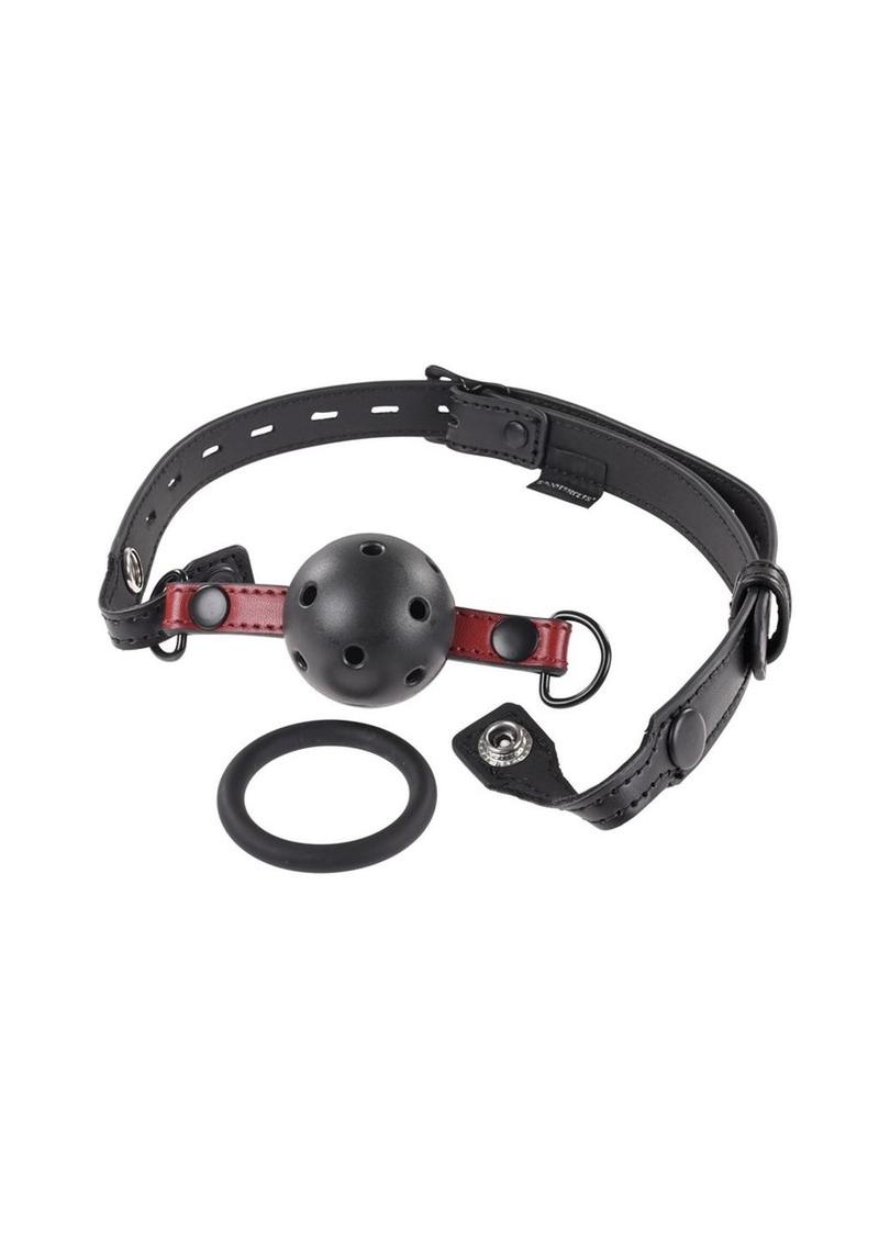 Saffron Interchangeable Gag - Black/Red