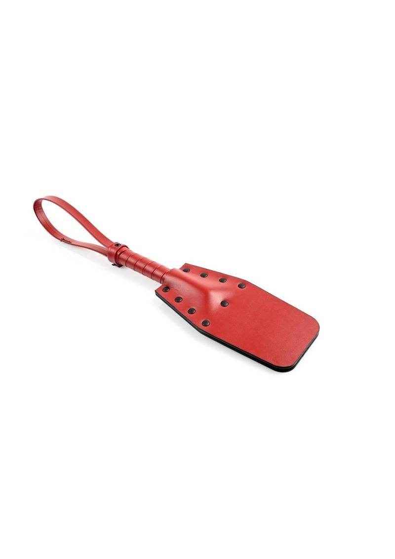 Saffron Studded Spanker - Black/Red