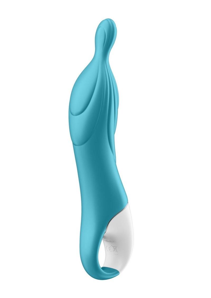 Satisfyer A-Mazing 2 Silicone Vibrating Stimulator - Blue/Turquoise