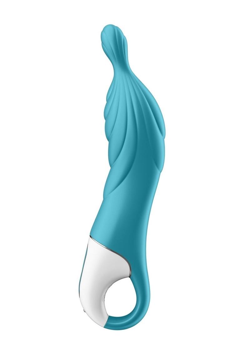 Satisfyer A-Mazing 2 Silicone Vibrating Stimulator - Blue/Turquoise