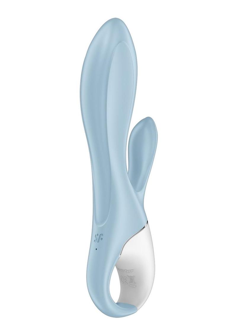 Satisfyer Air Pump Bunny 1 Rechargeable Silicone Rabbit Vibrator - Blue/White