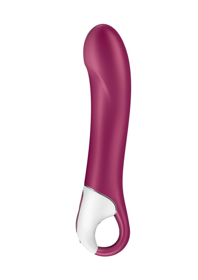 Satisfyer Big Heat Rechargeable Silicone Warming Vibrator - Magenta/Pink