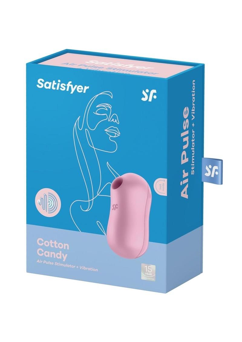 Satisfyer Cotton Candy Rechargeable Silicone Clitoral Stimulator - Lilac/Purple