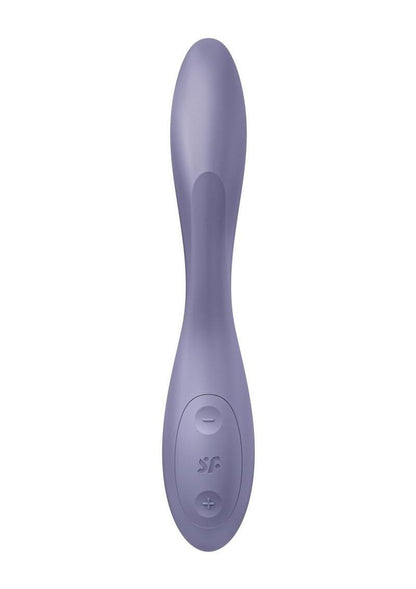 Satisfyer G-Spot Flex 2 Rechargeable Silicone Vibrator - Dark - Purple/Violet