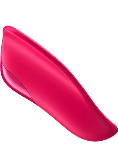 Satisfyer High Fly Silicone Rechargeable Hand Massager - Red